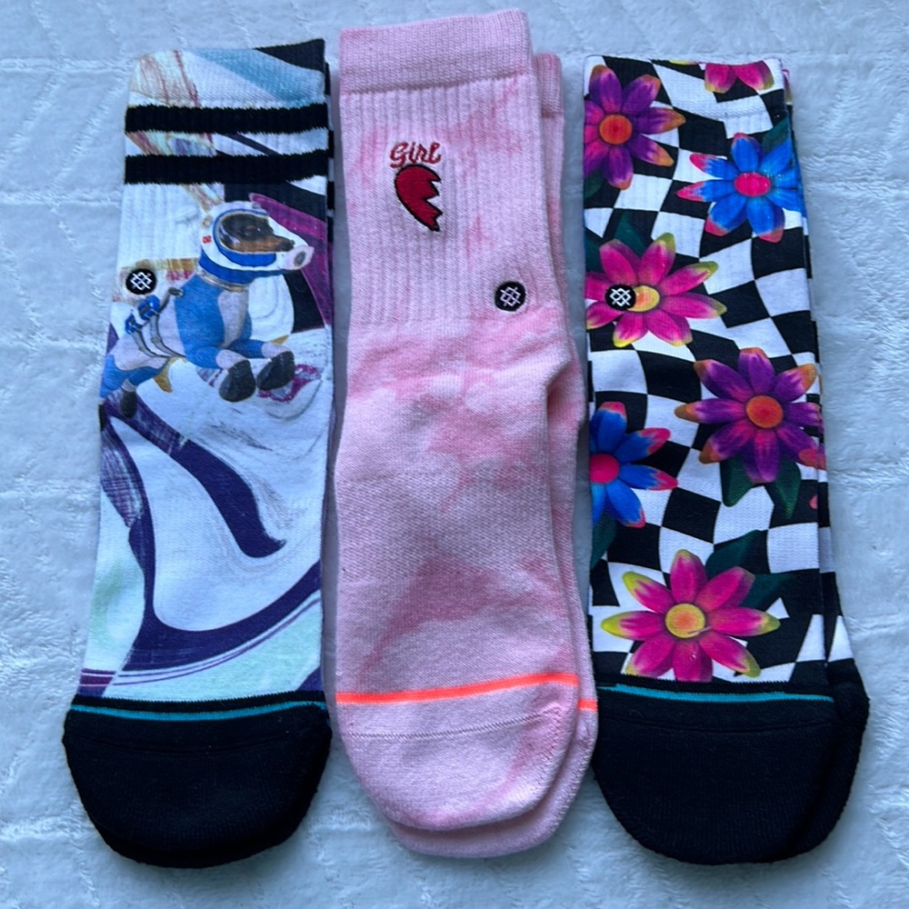 (3) Stance Socks For Girls.